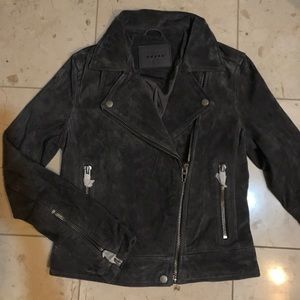NWOT BLANKNYC Moto Grey Suede Jacket XS